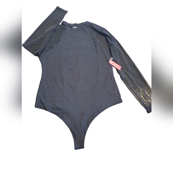 PUMIEY Bodysuits for women round Neck Long Sleeve Body Suit - Picture 2 of 7